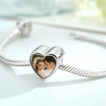 Cargar imagen en el visor de la galería, 925 Heart Photo Charm for Bracelet
