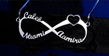 Cargar imagen en el visor de la galería, Infinity Love Names Necklace

