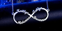 Cargar imagen en el visor de la galería, Infinity Love Names Necklace
